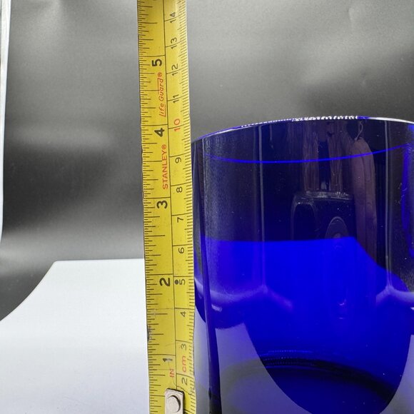 Cobalt Blue Glass Coffee Mug Cup - Picture 6 of 6
